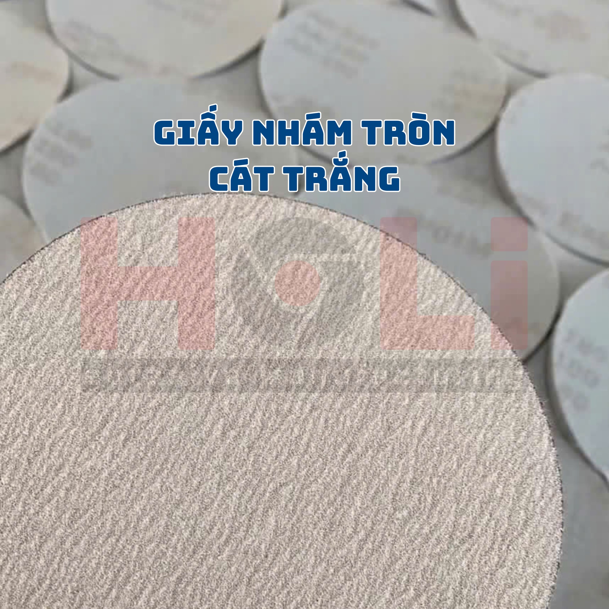 Giấy nhám tròn cát trắng