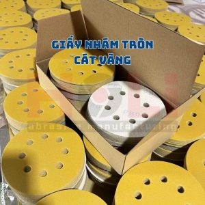Giấy nhám tròn cát vàng