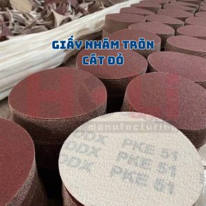 Giấy nhám tròn cát đỏ